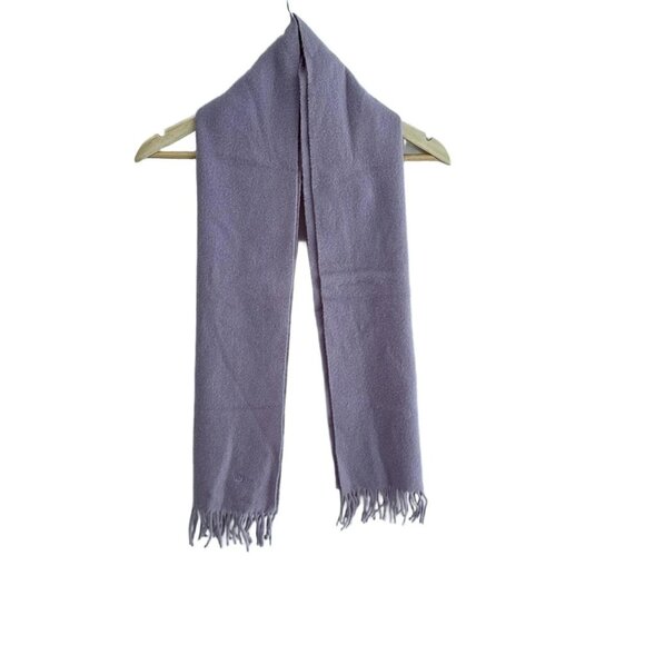 Auth DIOR/ChristianDior - Light Purple Wool Scarf - Picture 10 of 10